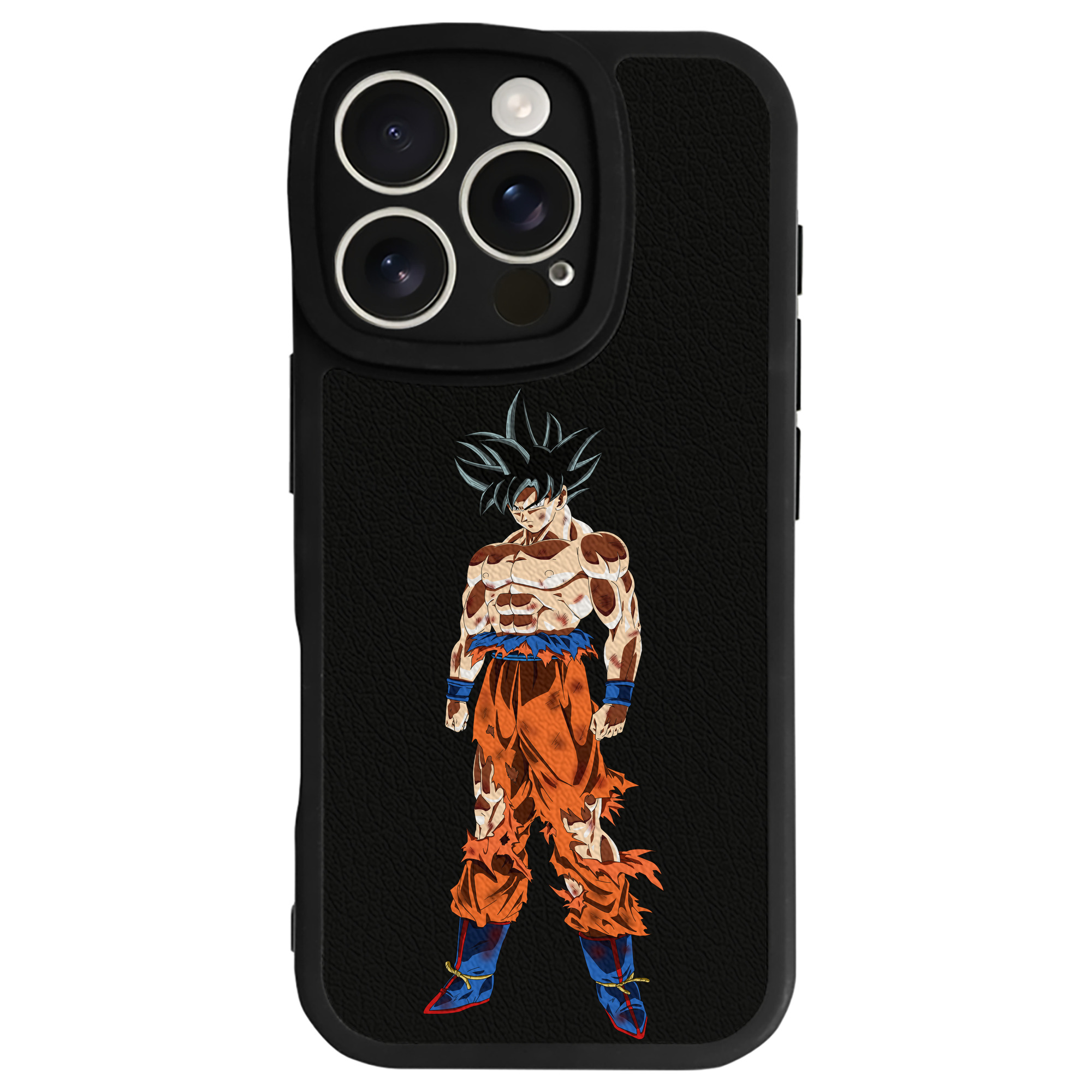 （画像用） ドラゴンボール 孫悟空（そん ごくう）Son Goku カカロット DRAGON BALL Kakarotto 【iPhone 16シリーズ対応】シリコンスマホケース（レザー調） 材質：シリコン